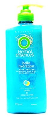Clairol Herbal Essences Hello Hydration Moisturizing Shampoo for Dry / Damaged Hair - 735 ml