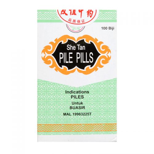 Uniflex Brand She Tan Pile Pills - 100 Pills