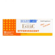 HolistiCare Supreme Ester-C Effervescent Plus Calcium - 10 Tablets ( Orange Flavor)