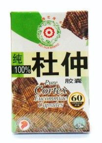 Mei Hua Brand 100% Pure Cortex Eucommiae Capsules - 60 Capsules