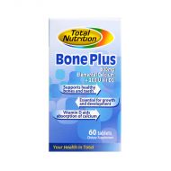 Total Nutrition Bone Plus 600mg Elemental Calcium + 200IU Vit D3 - 60 Tablets